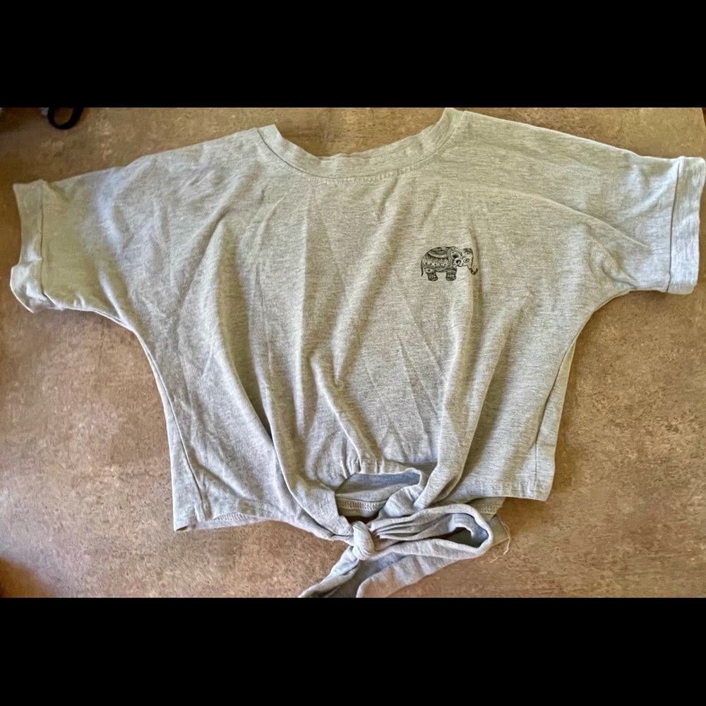 Gray shirt